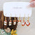 1 Set Cute Santa Claus Snowman Elk Enamel Inlay Alloy Rhinestones Drop Earrings