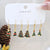 1 Set Cute Santa Claus Snowman Elk Enamel Inlay Alloy Rhinestones Drop Earrings