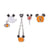 1 Set IG Style Pumpkin Ghost Bow Knot Plating Copper Zircon Ear Studs