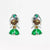 1 Set Princess Cute Cartoon Character Brass Asymmetrical Plating Inlay Zircon 18k Gold Plated Ear Studs