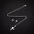 1 Set Simple Style Star Stainless Steel Titanium Steel Plating Earrings Necklace