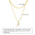 1 Set Vacation Simple Style Letter Stainless Steel Titanium Steel Plating Inlay Zircon Layered Necklaces Pendant Necklace