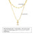 1 Set Vacation Simple Style Letter Stainless Steel Titanium Steel Plating Inlay Zircon Layered Necklaces Pendant Necklace