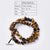 1 Strand/Package 12*8mm Hole 1~1.9mm Natural Stone Tiger Eye Yellow Tiger-Stone White Gold Color [with Sterling Silver Earplug]] Irregular Polished Beads