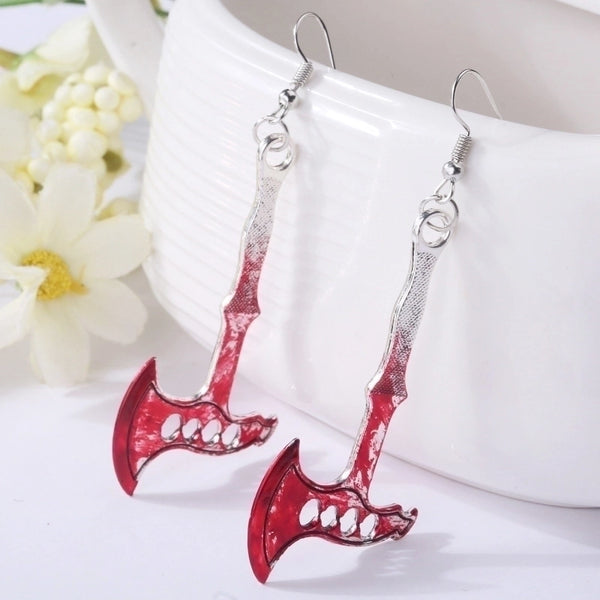 1 Pair Funny Blade Scissors Alloy Drop Earrings