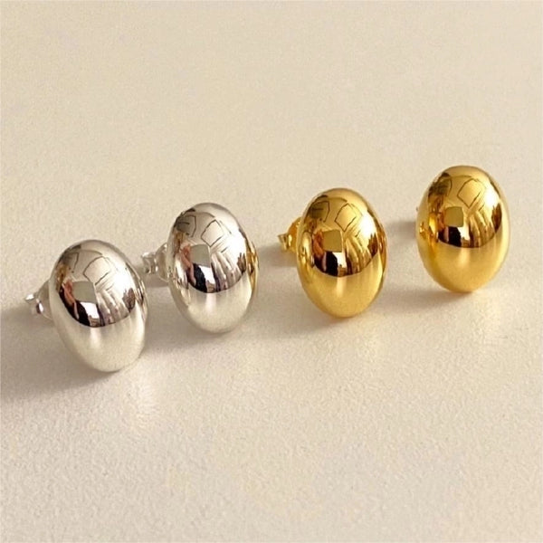 1 Pair Sterling Silver Solid Color Ear Studs