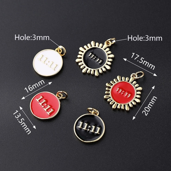 1 Pc/Package 16x13.5mm 20x17.5mm Hole 3~3.9mm Copper 18K Gold Plated Sun Solid Color Polished Pendant