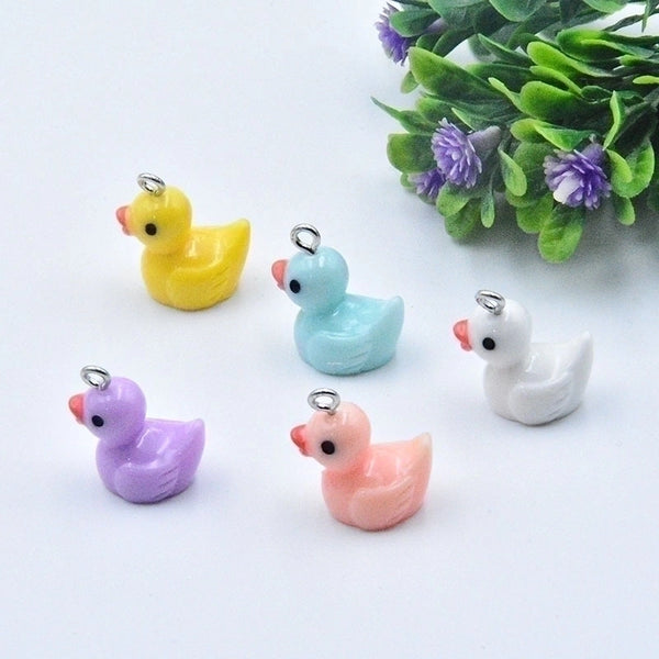 1 Piece 19 * 12mm Resin Duck Pendant