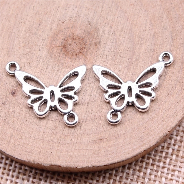 1 Piece 20 * 17mm Alloy Butterfly Polished Pendant