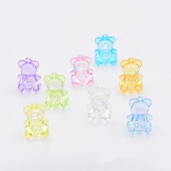 1 Piece 20 * 29mm Arylic Bear Pendant