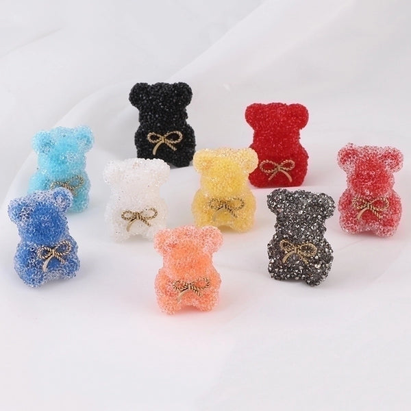 1 Piece 25*35 * 18mm Hole 10mm+ Resin Bear Pendant