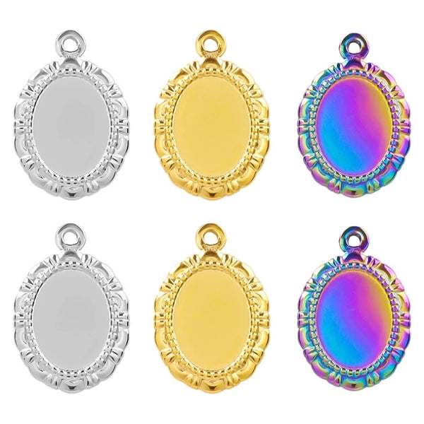 1 Piece 304 Stainless Steel 18K Gold Plated Geometric Pendant