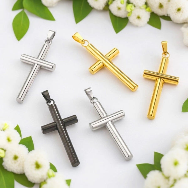 1 Piece 304 Stainless Steel Cross Pendant