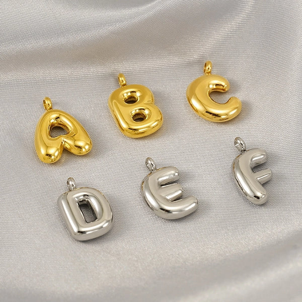 1 Piece 304 Stainless Steel Letter Pendant