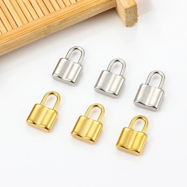 1 Piece 304 Stainless Steel Lock Pendant