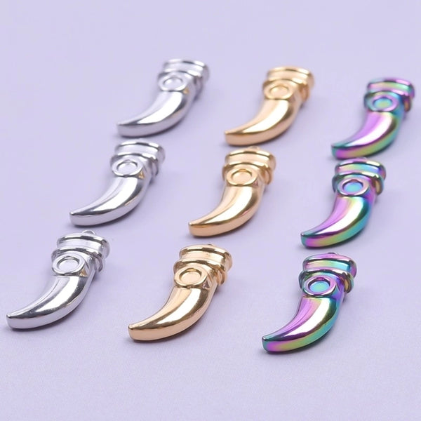 1 Piece 304 Stainless Steel Solid Color Pendant