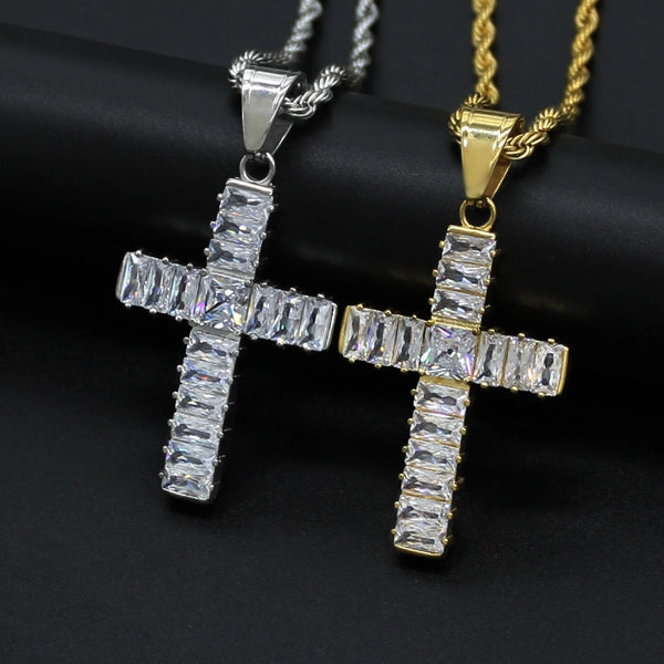 1 Piece 316 Stainless Steel  Cross Pendant