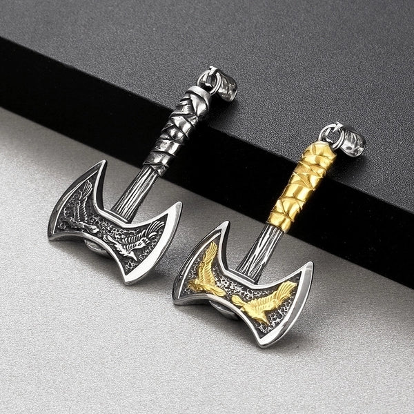 1 Piece 49*30mm Stainless Steel Axe Polished Pendant