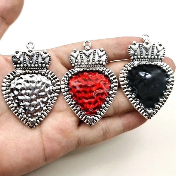 1 Piece Alloy Heart Shape Pendant