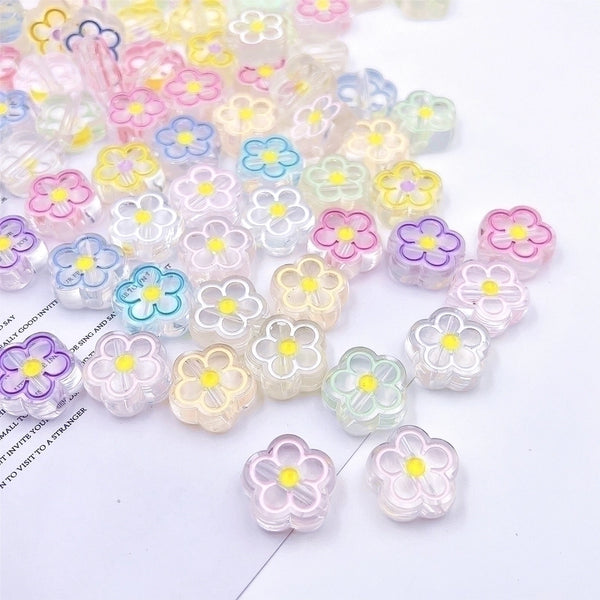 1 Piece Arylic Flower Beads