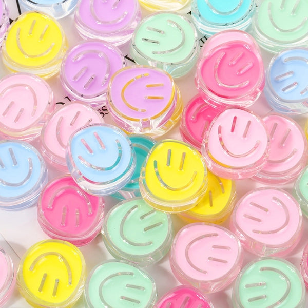 1 Piece Arylic Smile Face Beads