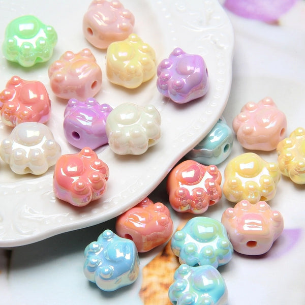 1 Piece Arylic Solid Color Beads