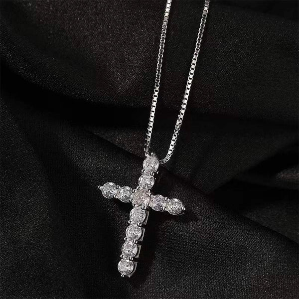 1 Piece Fashion Cross Copper Inlay Zircon Jewelry Accessories