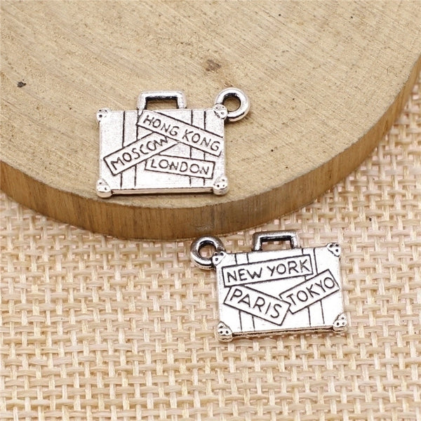 1 Piece Retro Bag Letter Alloy Plating Pendant Jewelry Accessories