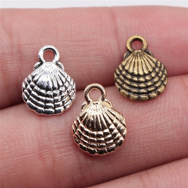 1 Piece Retro Shell Alloy Plating Pendant Jewelry Accessories