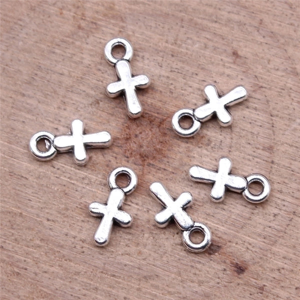 1 Piece Retro Simple Style Cross Alloy Plating Pendant Jewelry Accessories