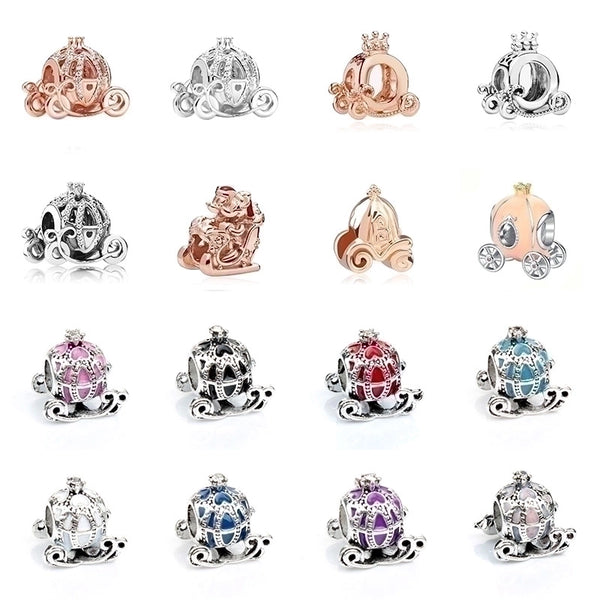 1 Piece Simple Style Pumpkin Car Alloy Inlay Rhinestones Jewelry Accessories