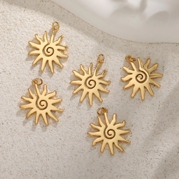 1 Piece Simple Style Sun Copper Plating Jewelry Accessories