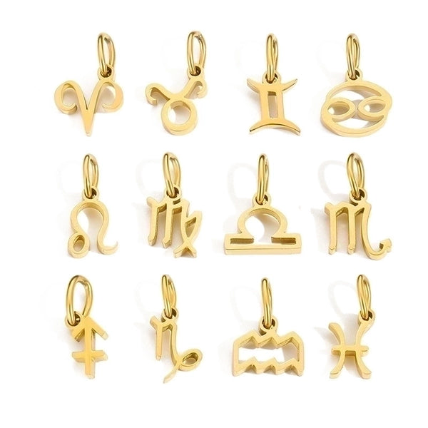 1 Piece Stainless Steel 14K Gold Plated Solid Color