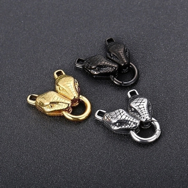 1 Piece Stainless Steel 18K Gold Plated Snake