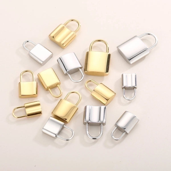 1 Piece Stainless Steel 18K Gold Plated Solid Color