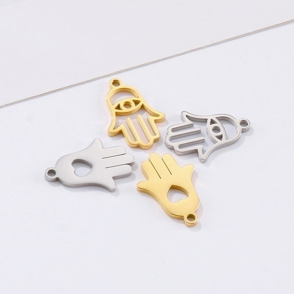 1 Piece Stainless Steel 18K Gold Plated Solid Color