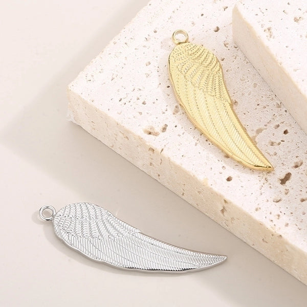 1 Piece Stainless Steel 18K Gold Plated Wings