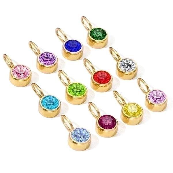 1 Piece Stainless Steel Rhinestones 14K Gold Plated Rose Gold Plated Inlay Polished Pendant