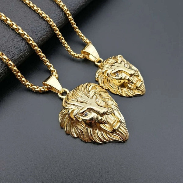 1 Piece Titanium Steel Lion Pendant