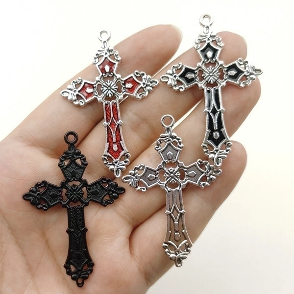 1 Piece Zinc Alloy Gold Plated Cross Pendant