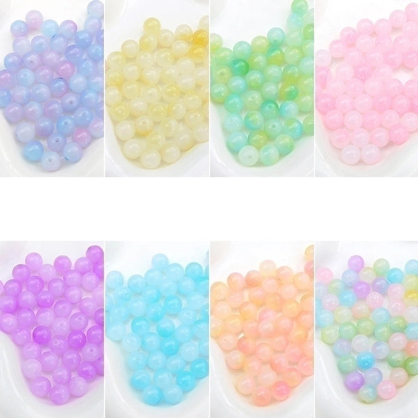 1 Set Diameter 10mm Diameter 8mm 2mm Arylic Round Beads