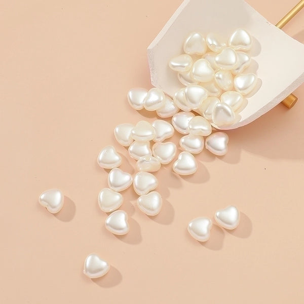 1 Set Imitation Pearl Artificial Pearls Heart