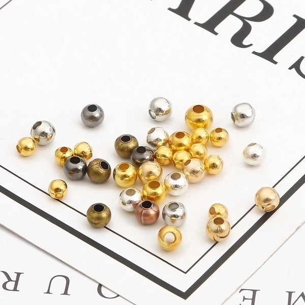 1 Set Iron Solid Color Beads