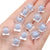 10 PCS/Package 10 * 10mm Hole 3~3.9mm Arylic Square Beads