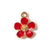 10 PCS/Package 10*13mm Alloy Flower Pendant