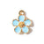 10 PCS/Package 10*13mm Alloy Flower Pendant