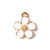 10 PCS/Package 10*13mm Alloy Flower Pendant