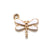 10 PCS/Package 12*11mm Alloy Dragonfly Pendant