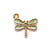 10 PCS/Package 12*11mm Alloy Dragonfly Pendant