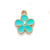 10 PCS/Package 13 * 16mm Alloy Flower Polished Pendant